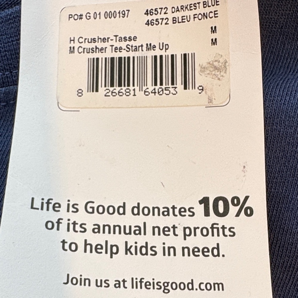 Life Is Good Men's Blue 'Start Me Up' Tee - Picture 6 of 9